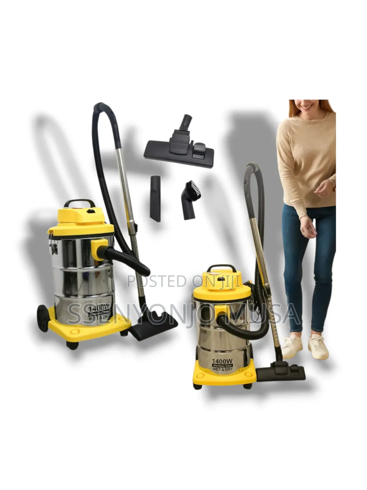 Sayona Vacuum 2-in-1 Wet Dry Drum Cleaner - 1400w, 21l