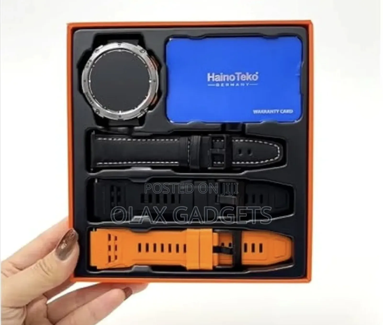 Hainoteko Gps1 Waterproof Smartwatch With GPS Amoled Inbuit Torch