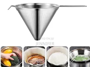 Stainless Steel Funnel With a Built-in Strainer