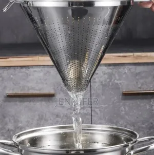 Stainless Steel Funnel With a Built-in Strainer