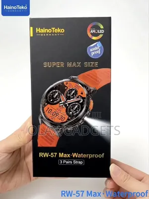 Hainoteko Rw-57 Max Waterproof Smartwatch With Large Screen Amoled