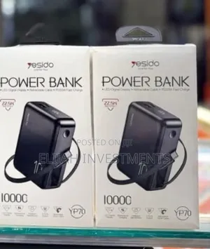 Yesido Yp70 Power Bank 22.5w Led Digital Display