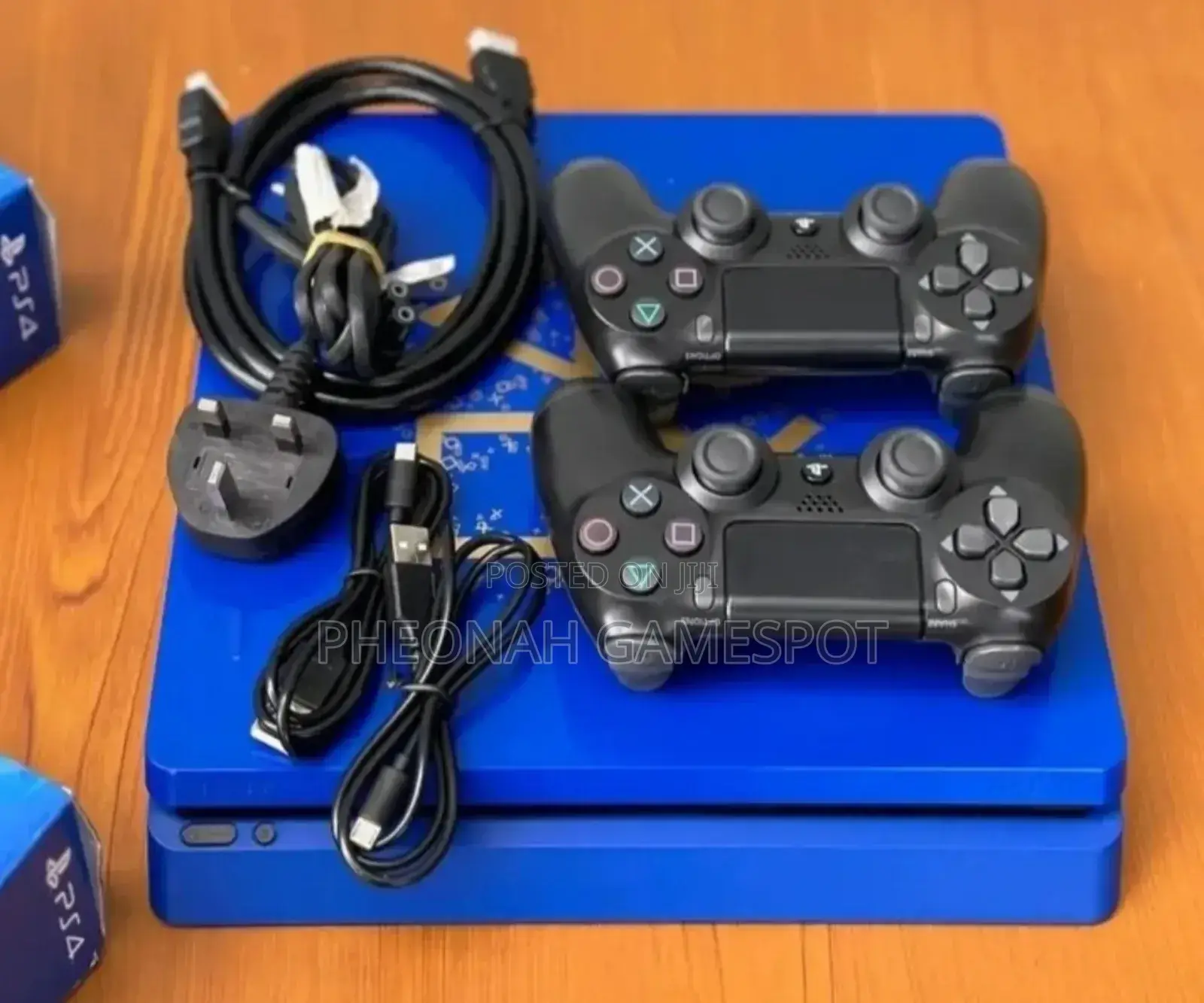 Playstation 4 Slim 500gb Console 2 Wireless Controllers and 11 Games