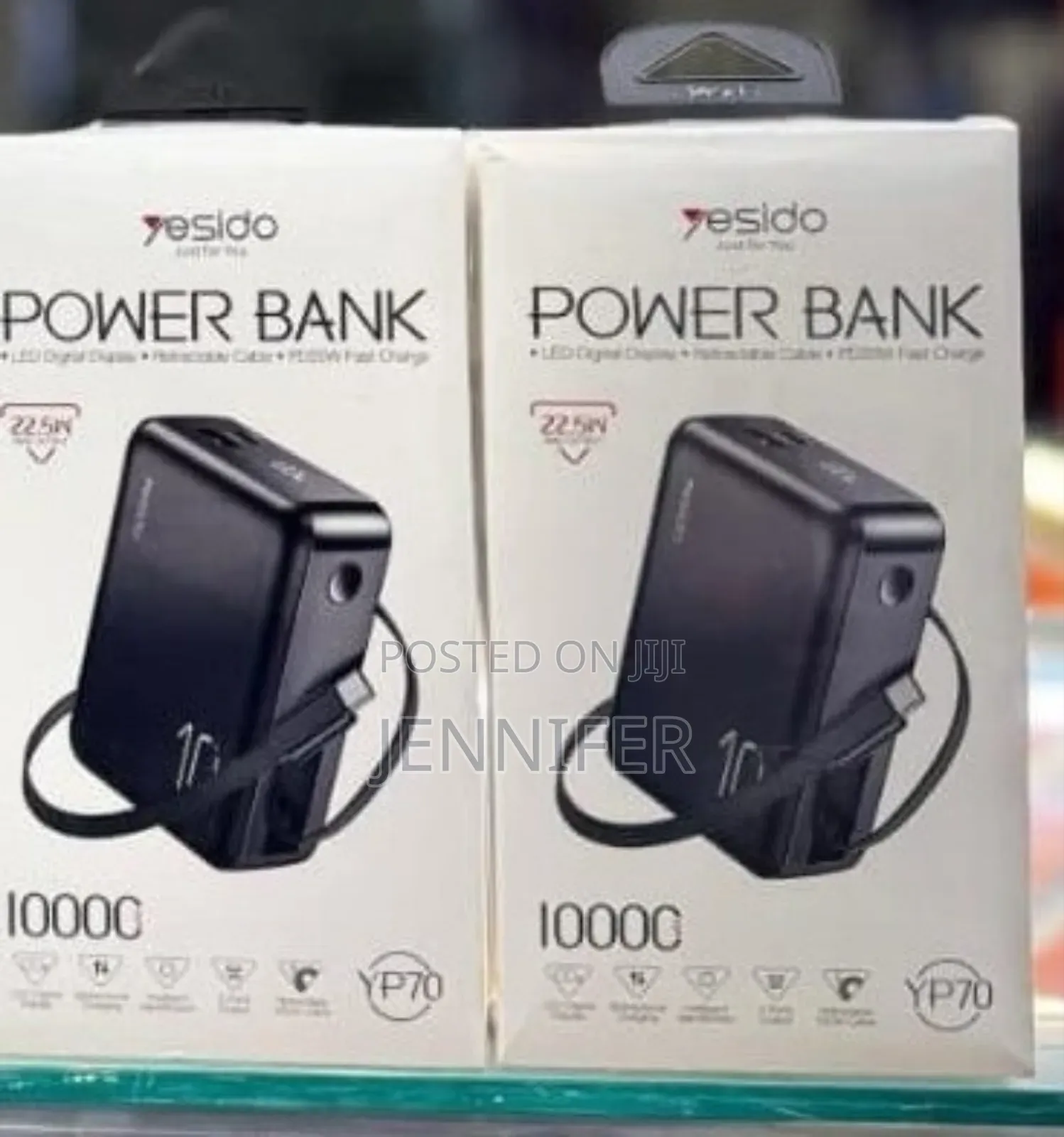 Yesido Yp70 Power Bank 22.5w Led Digital Display