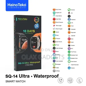 Hainoteko Sq-14 Ultra Waterproof Smartwatch With Large Screen Amoled