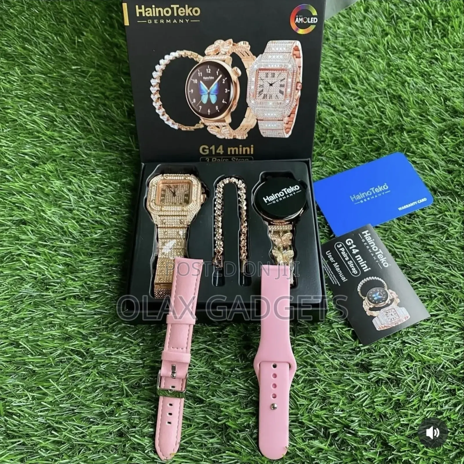 Hainoteko G14 Mini Smart Watch With Stylish Analog Watch and Bracelet