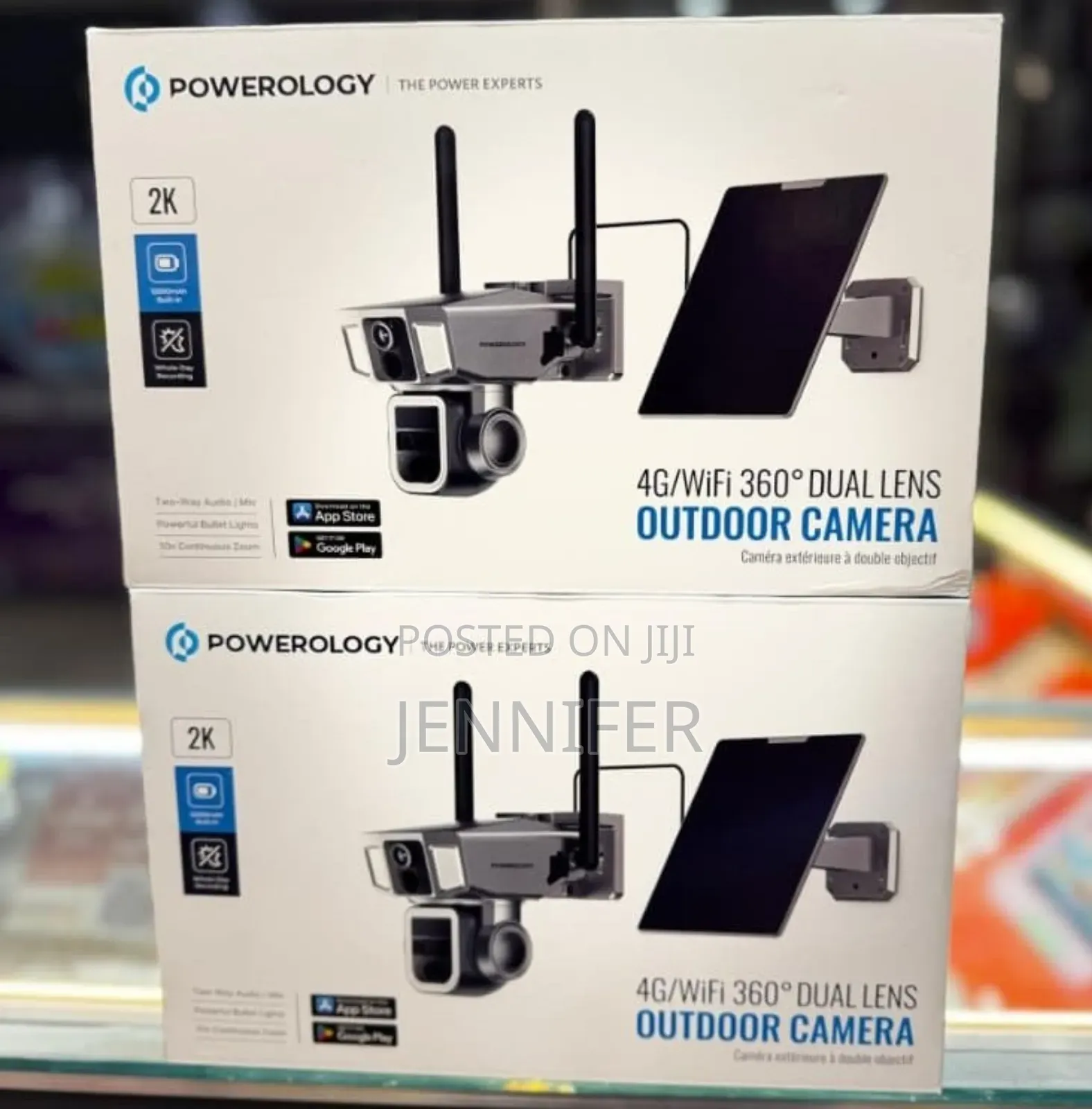 Powerology 4g/Wifi 360° Dual Lens Outdoor Camera