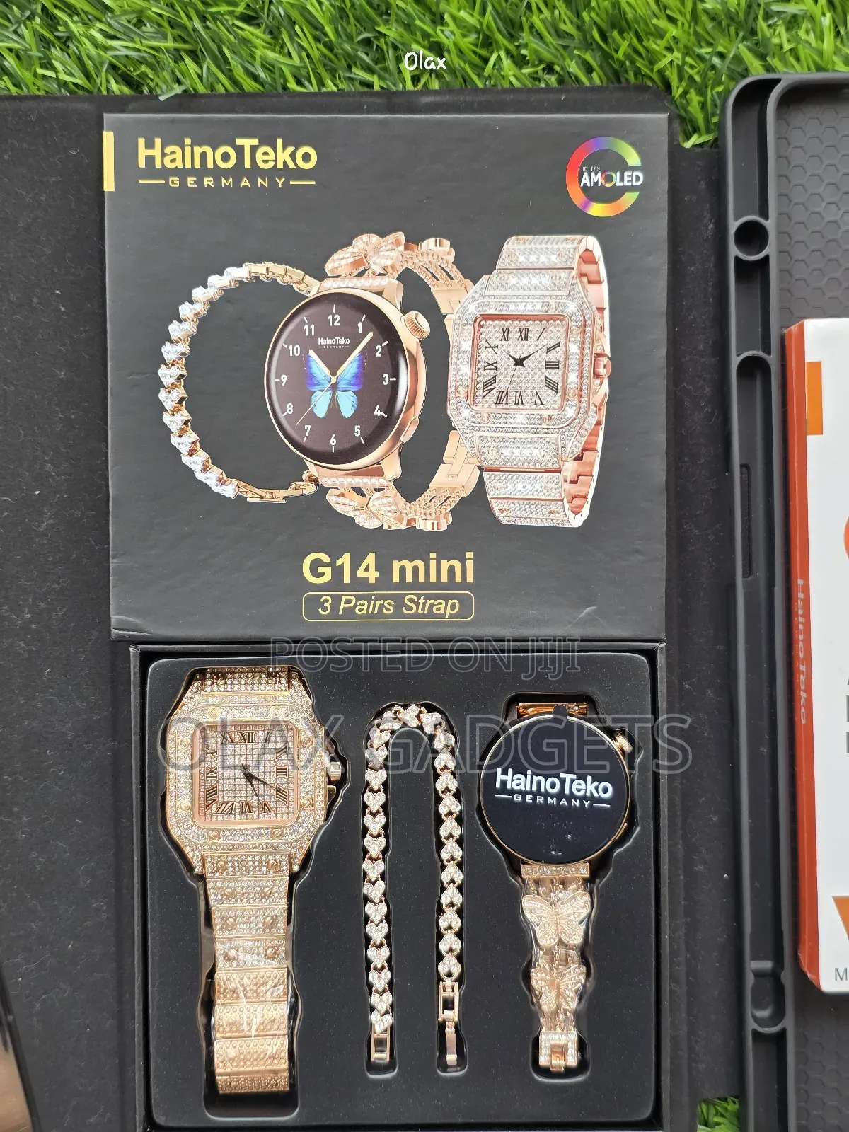 Hainoteko G14 Mini Smart Watch With Stylish Analog Watch and Bracelet