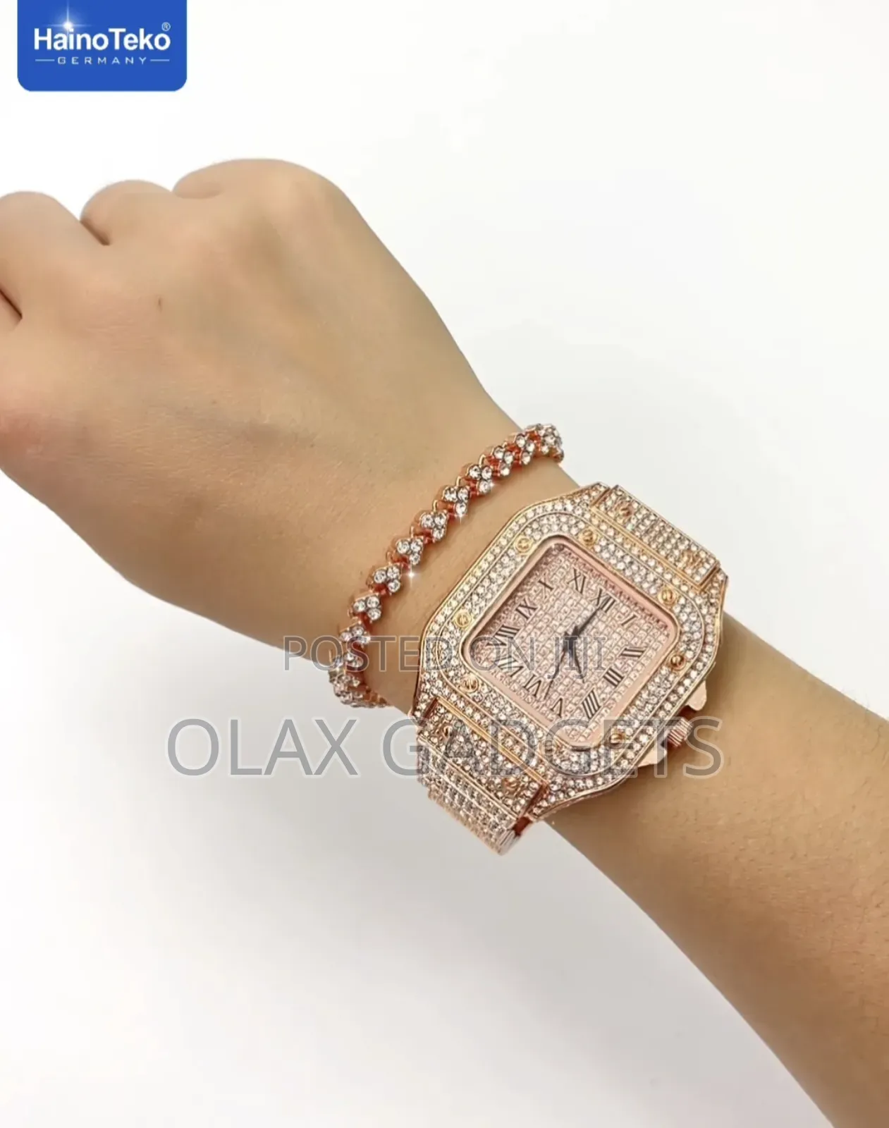 Hainoteko G14 Mini Smart Watch With Stylish Analog Watch and Bracelet