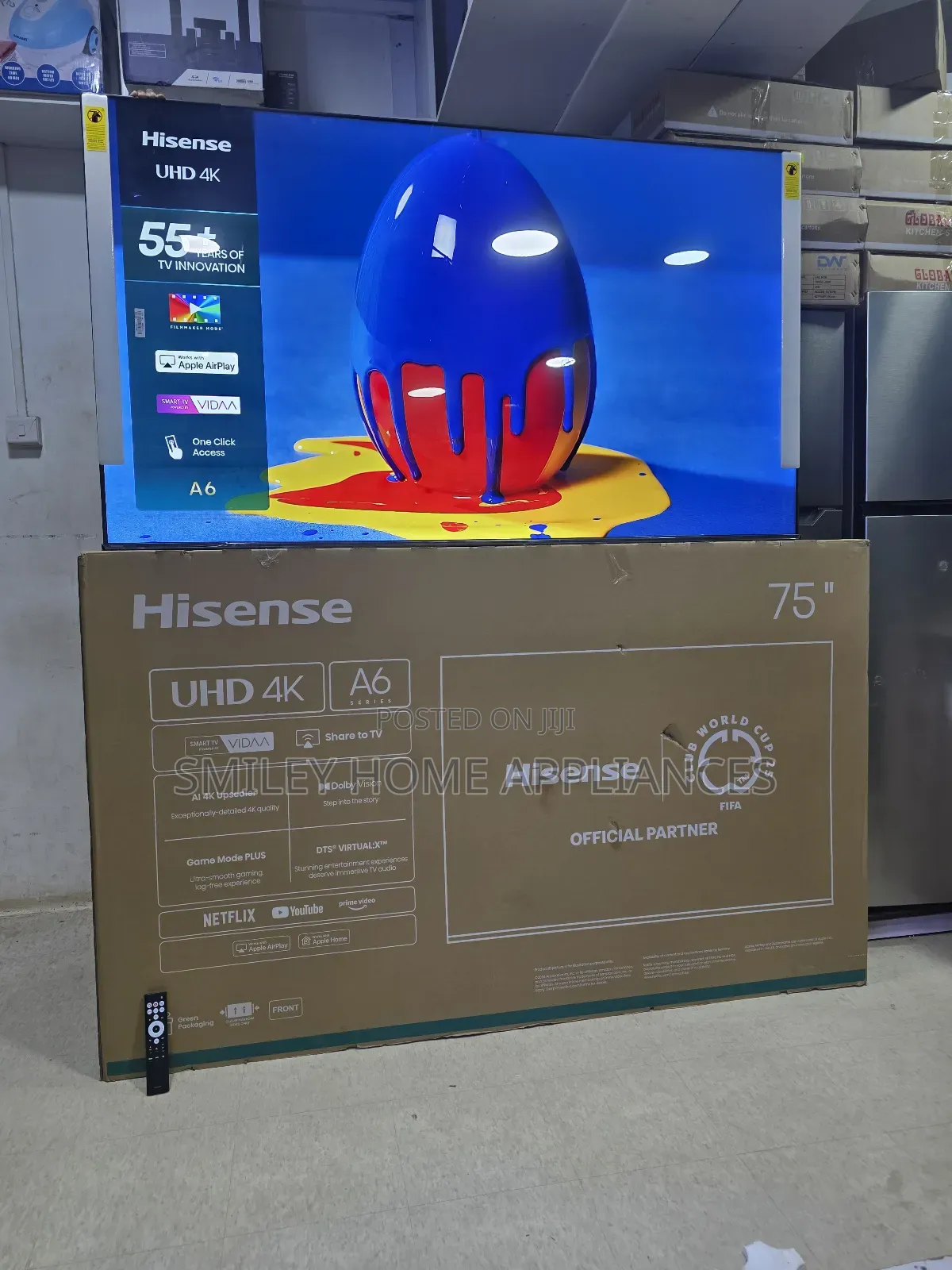 Hisense 75a6n/Q Uhd4k A6 Series 75inches Vidaa Smart Tv at Beeyi Powa