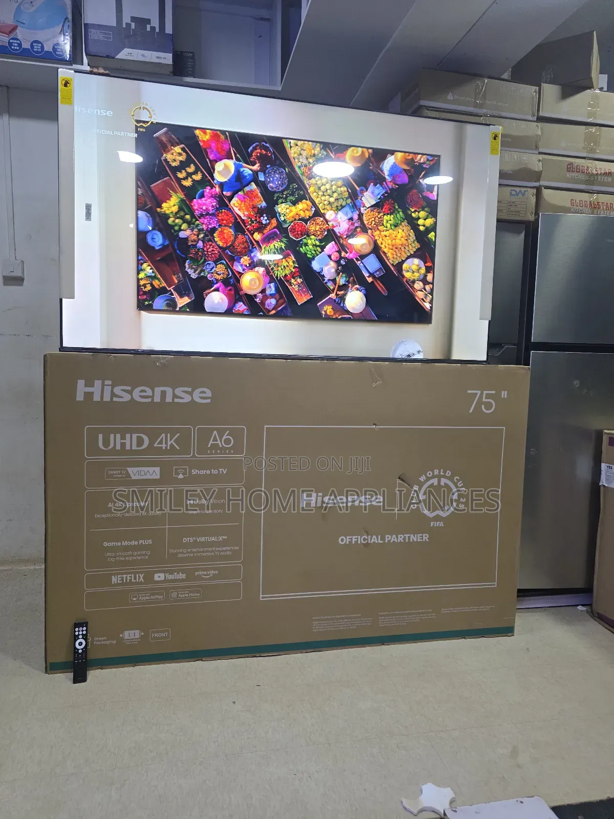 Hisense 75inches A6 Series Uhd4k 75a6n/Q Smart Tv With 3years Warranty