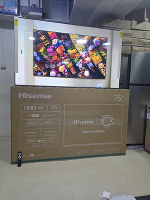 Hisense 75inches A6 Series Uhd4k 75a6n/Q Smart Tv With 3years Warranty