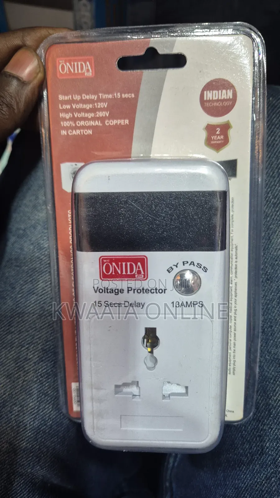 Onida Plus Smart Surge Voltage Protector With LCD Screen - Automatic
