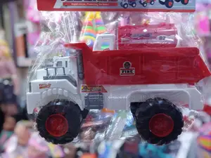 Fire / Police Heavy Duty Truck Toys for Kids - Manually Pushed
