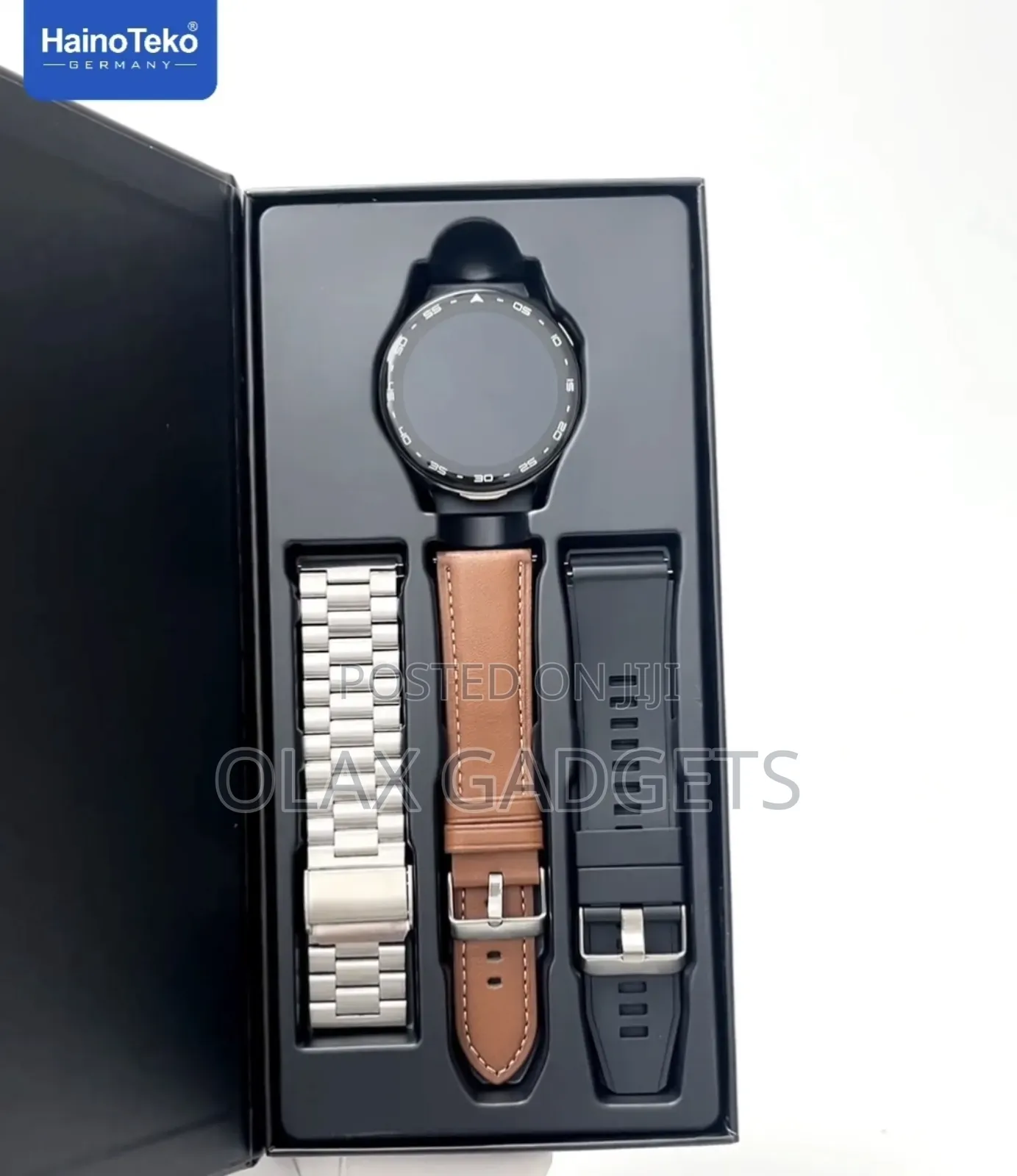 Hainoteko St-7 Waterproof Smart Watch With Earbuds Large Amoled Screen