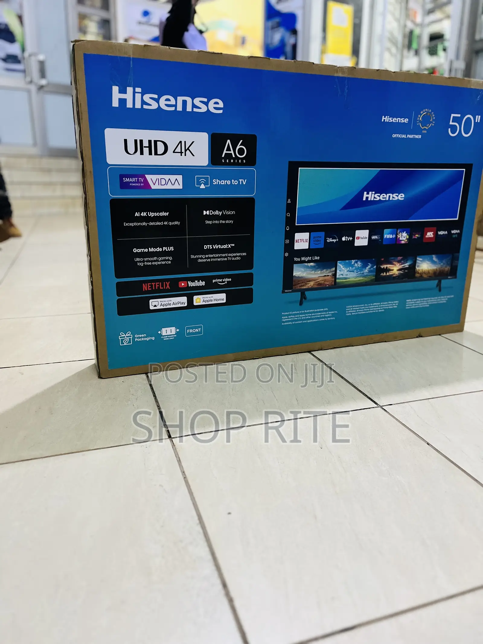Hisense 50 Inches A6 Series Smart Uhd Multimedia Smart TVS