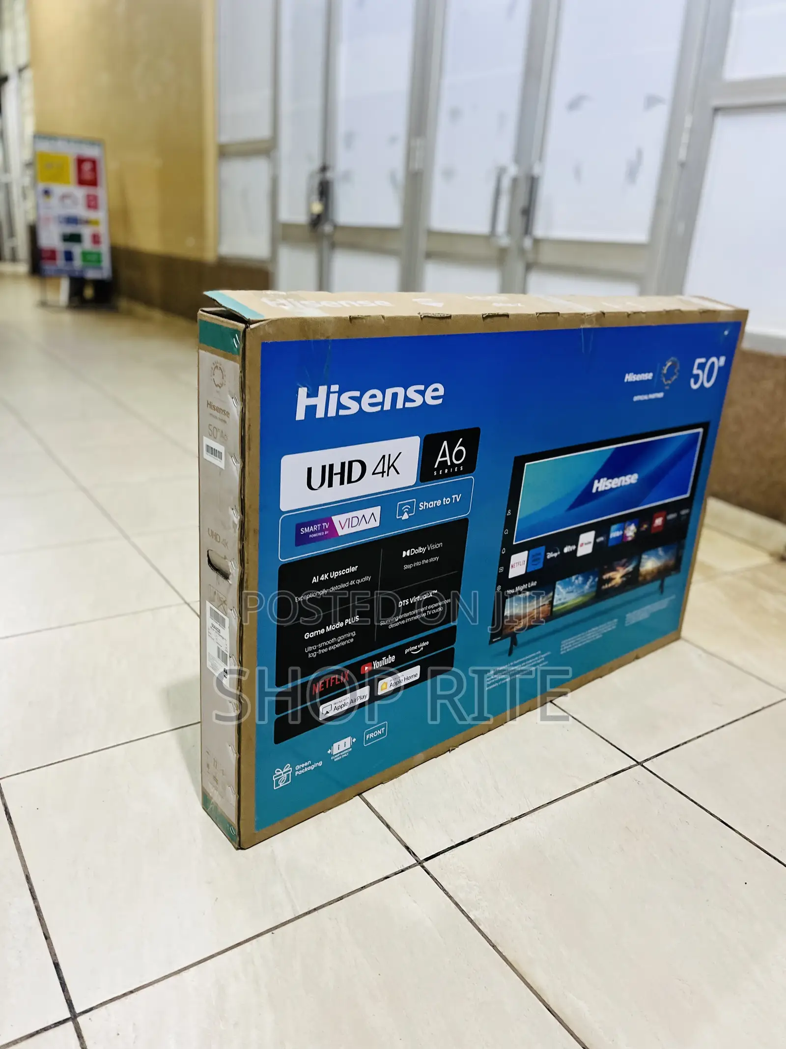 Hisense 50 Inches A6 Series New TVS With Dolby Vision