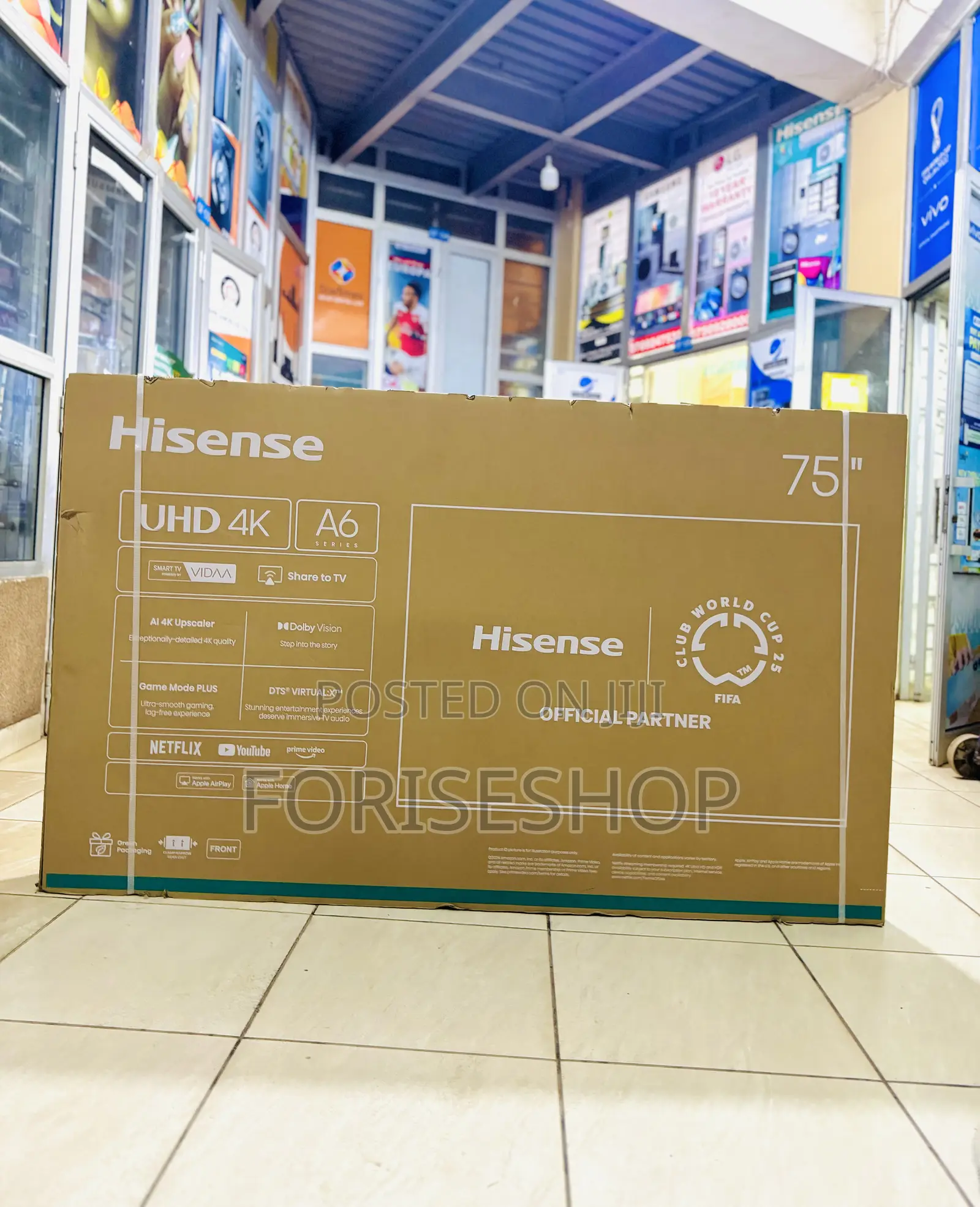 75inch Hisense Smart 4k Uhd Tv A6