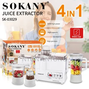 Sokany 4 in 1 Juicer, Blender, Chopper Grinder With 2yrs Warrantee