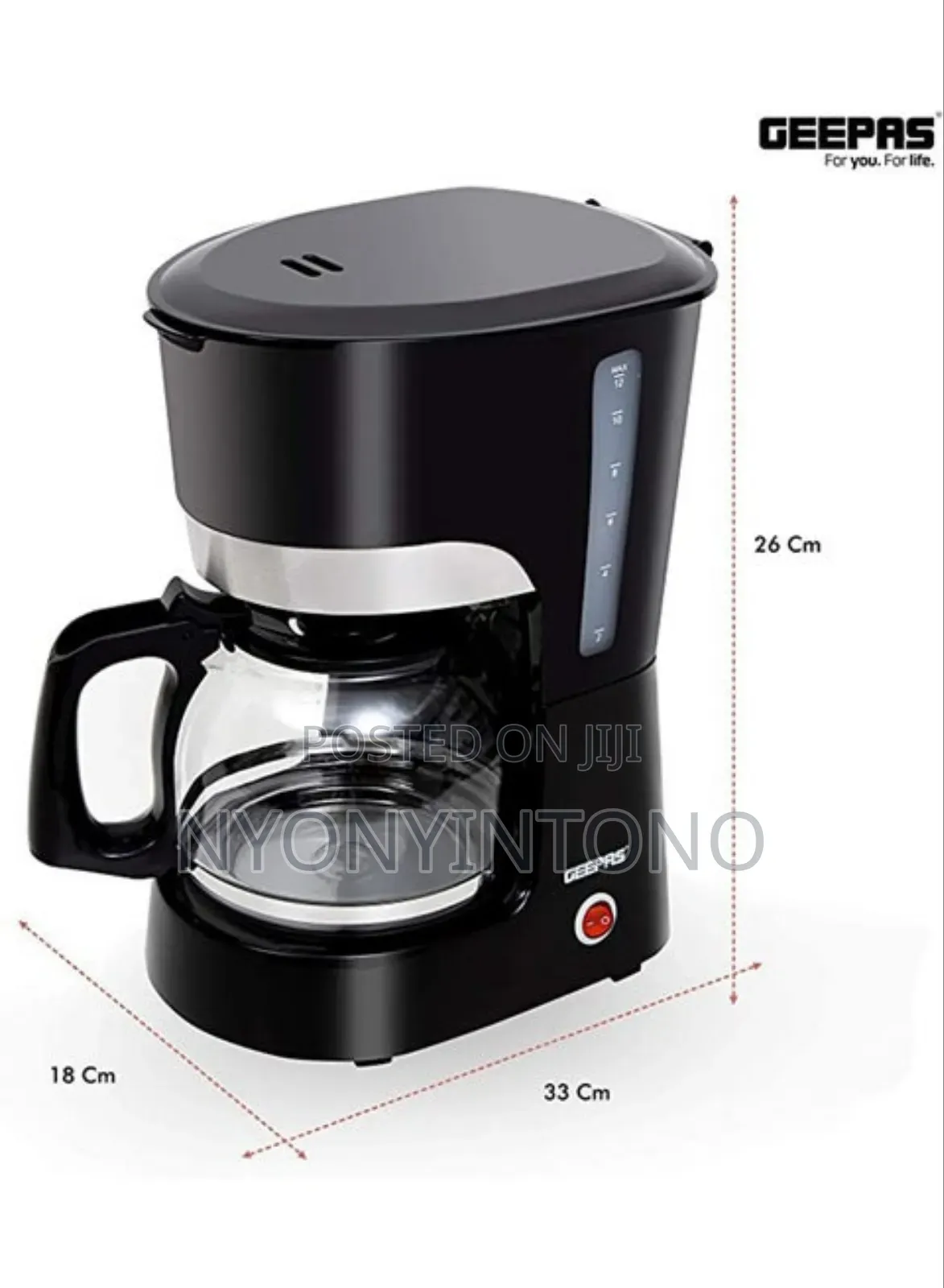 Geepas High Quality Electric Coffee Maker