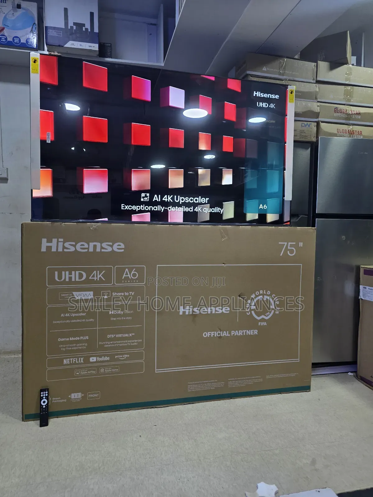 Uhd- A6 Series Hisense 75inches Vidaa Smart Digital Tv at Discount