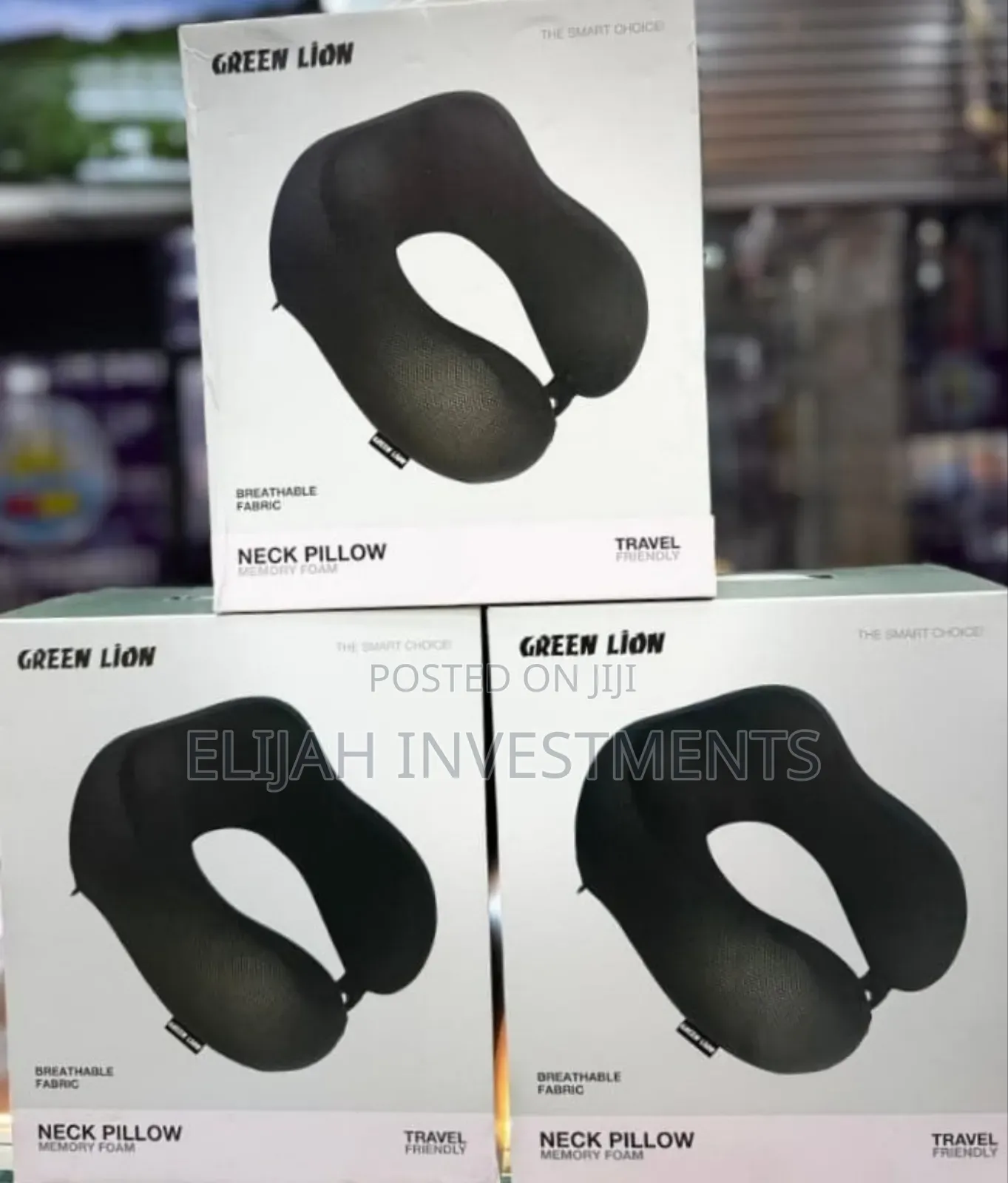 Green Lion Memory Foam Neck Pillow