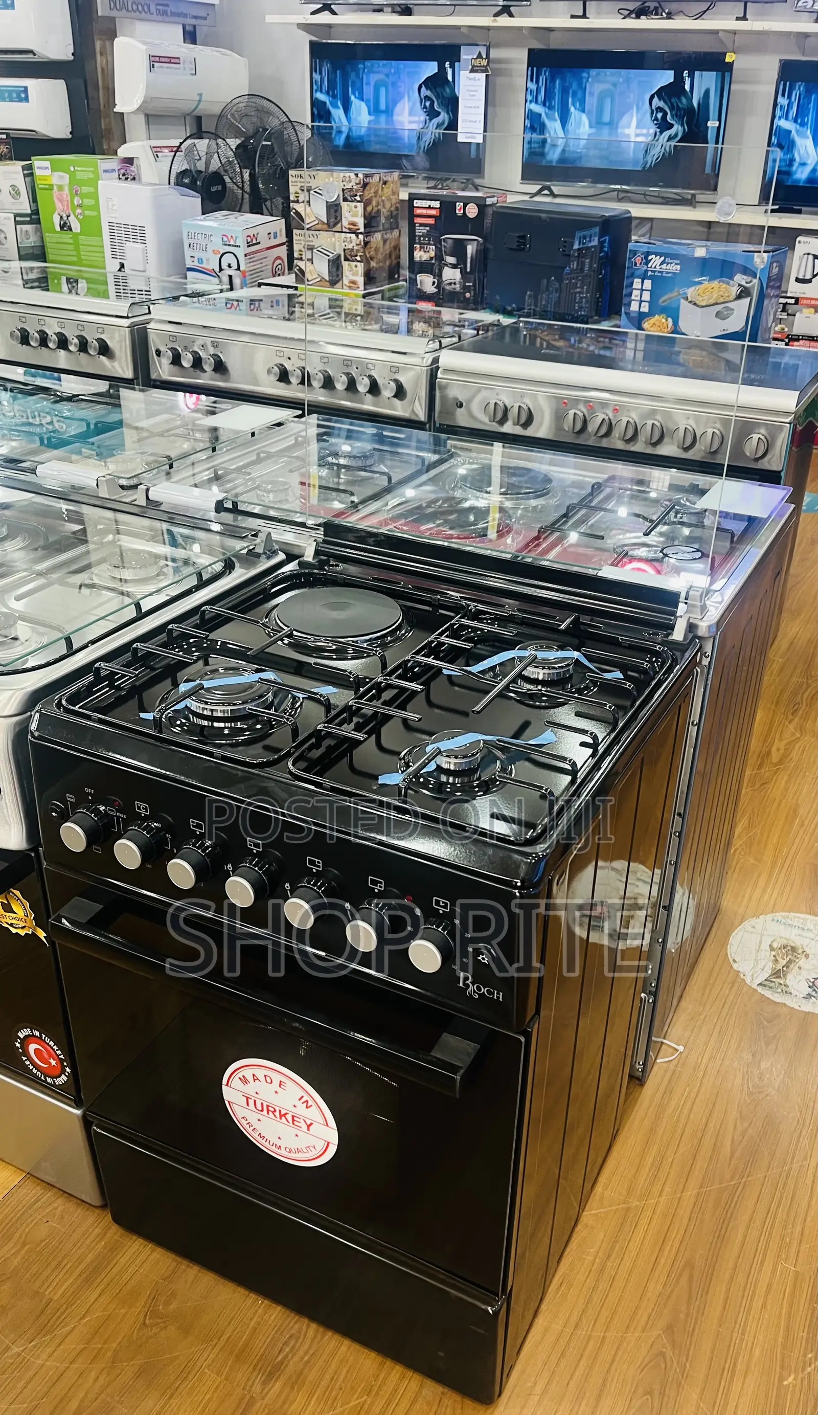 Roch 3 Gas 1 Electric Cooker Brand New Automatic Ignition