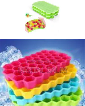 1 Piece Ice Cube Tray 37 Grids Silicone Ice Cube Mold for Freezer