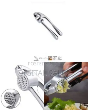 Stainless Steel Garlic Press Home Pound Garlic Kitchen Tool 17 Cm
