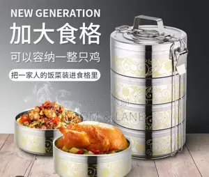 5 Layers Multi-Tiered Stainless Steel Tiffin Box