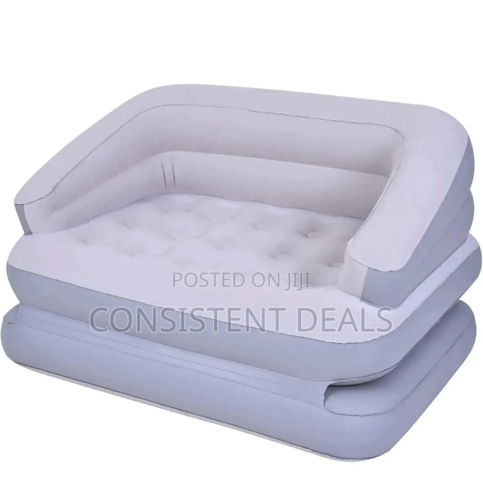 5-in-1 Multifunctional Flocked Double 2 Person Sofa Couch Bed