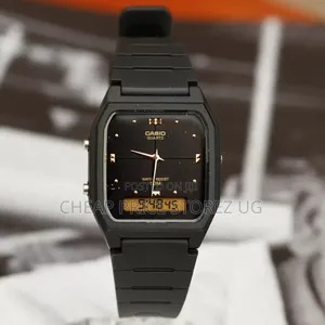 Casio Classic Black Watch Analog Digital 50m Water Resistant New