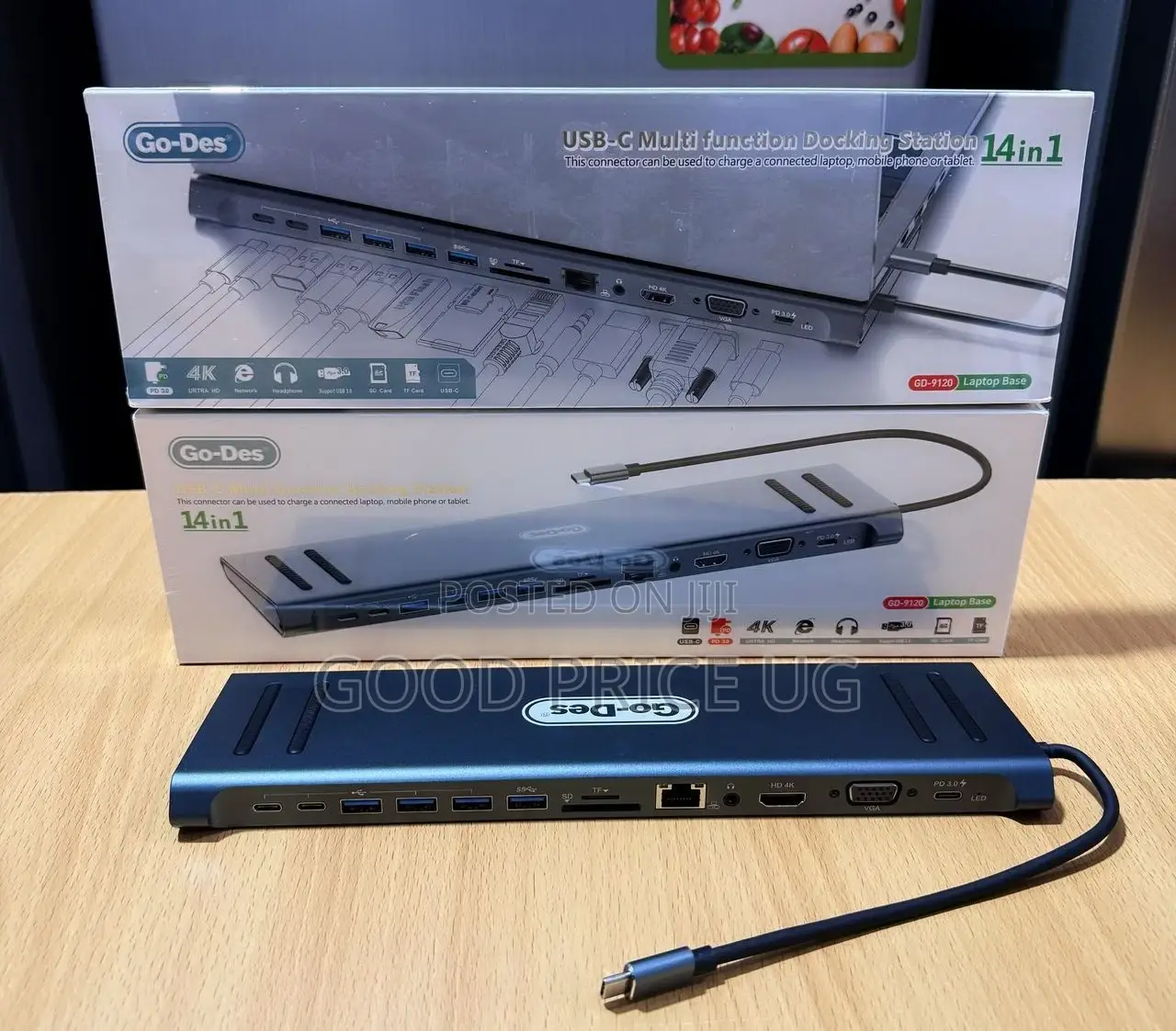 Go-Des 14in1 Usb-C Multi Function Docking Station