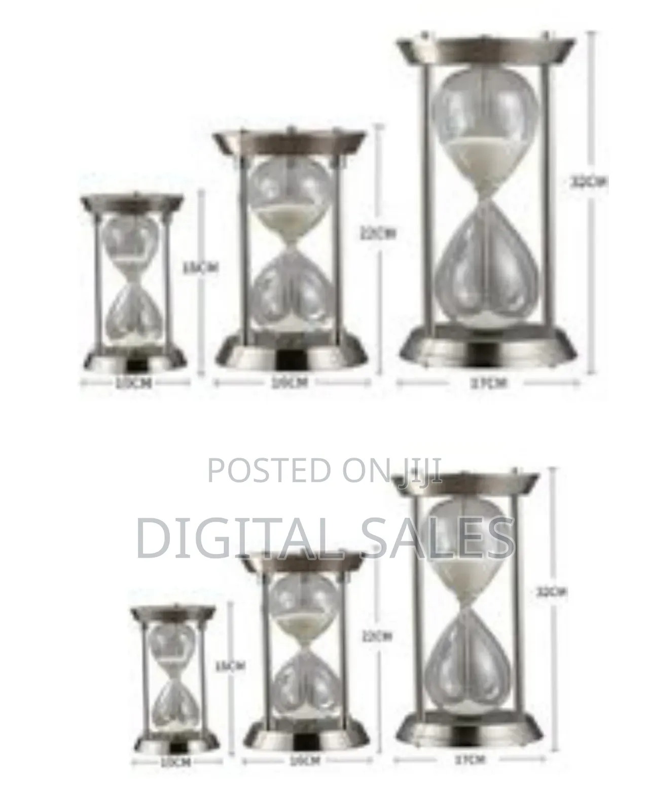 18*10cm Sand Timer Rotating Hourglass Brass Tone 15 30 60 Minutes