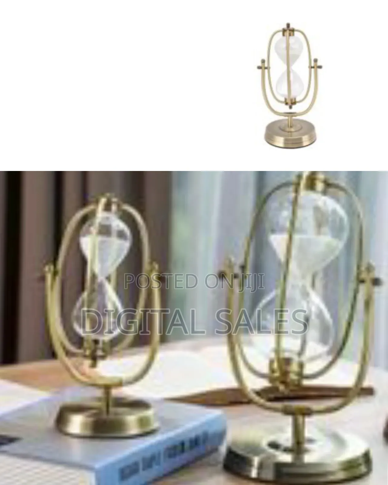 31.5*17cm Transparent 360° Flipping Sand Clock Timer Vintage Sand