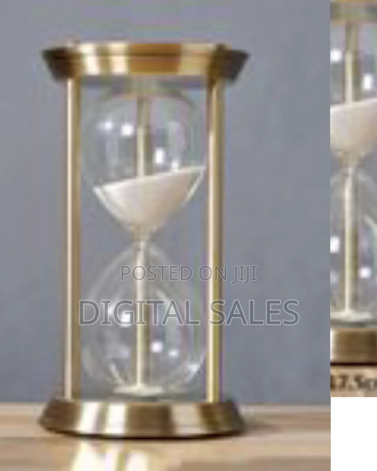 32*17.5cm Sand Timer Rotating Hourglass Brass Tone 15 30 60 Minutes