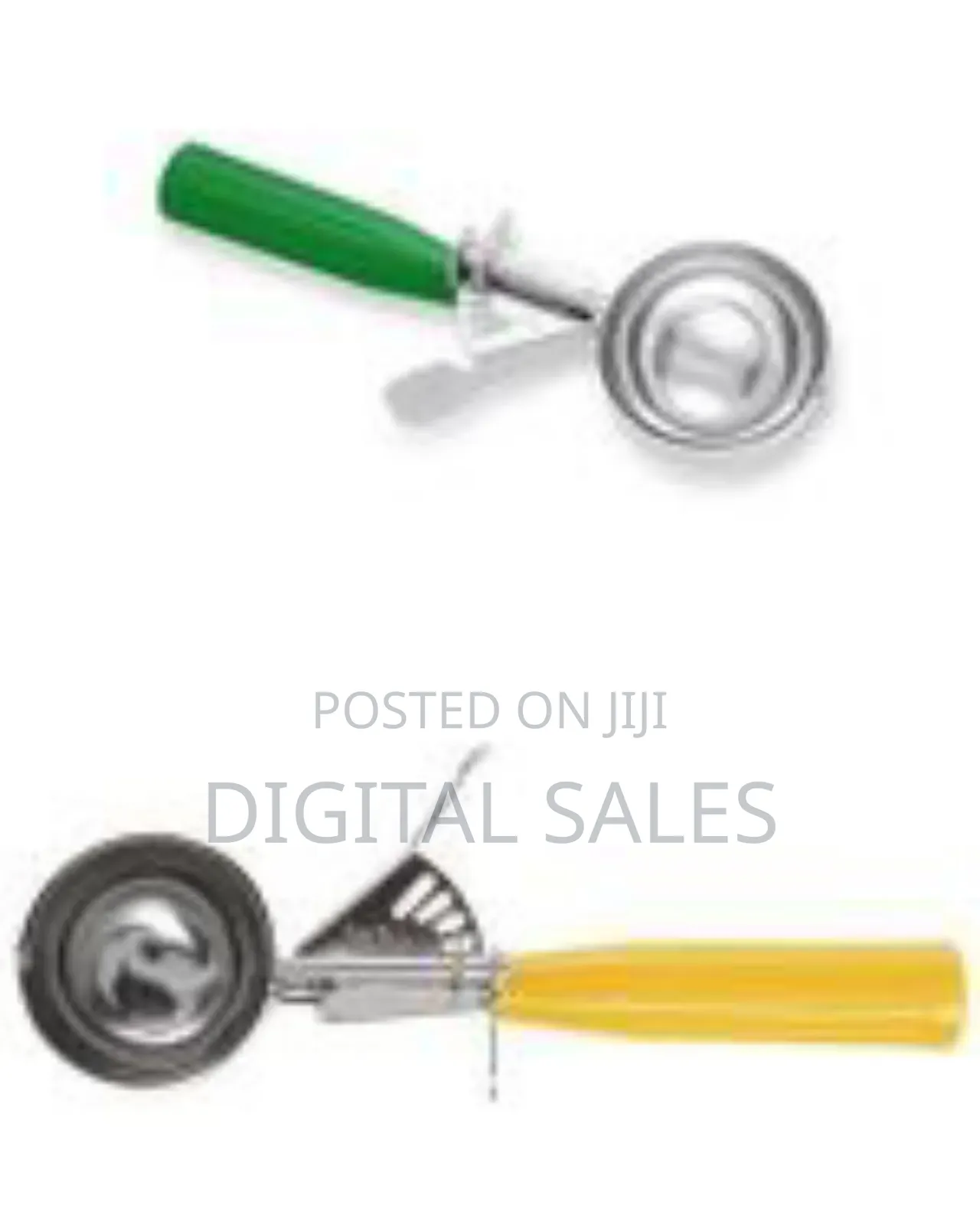 Tiger Chef Assorted Colors and Sizes Stainless Steel Ice Cream Scoop