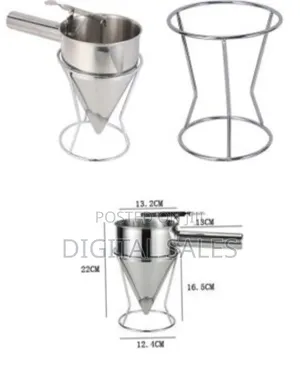 Stainless Steel Donut Dispenser Cupcake Dough Funnel Pancake Maker