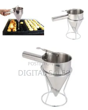 Stainless Steel Donut Dispenser Cupcake Dough Funnel Pancake