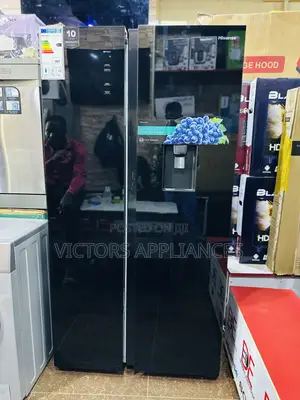 Hisense 750l Side by Side Refrigerator Black With Mirror Finish