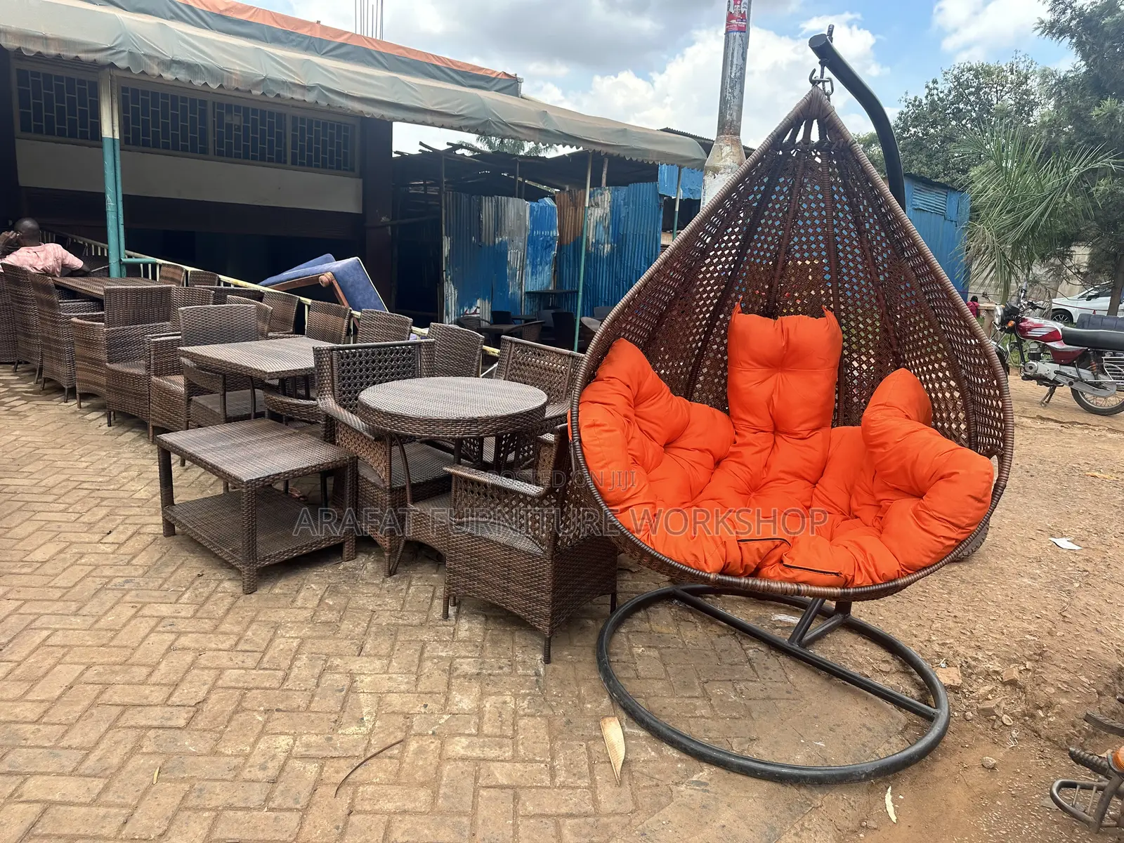 Airbnb Rattan Swing