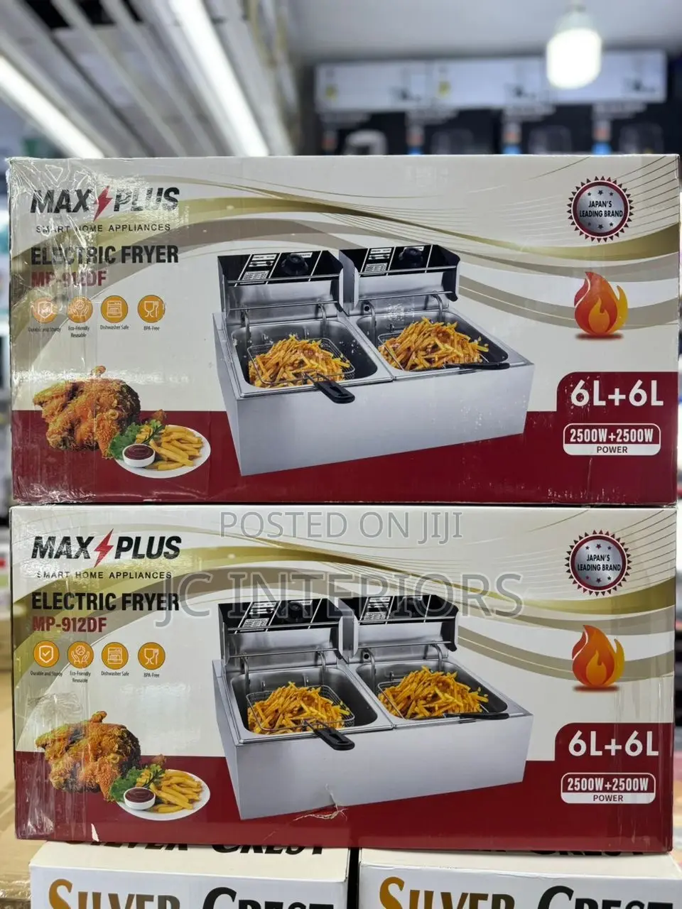 Max Plus Double Deep Fryer Available Pc at 220,000/=