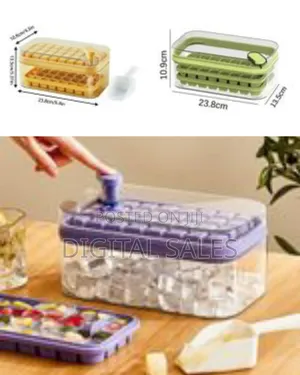 32/64grid Pressing Style Ice Mold Box Plastics Ice Cube Maker