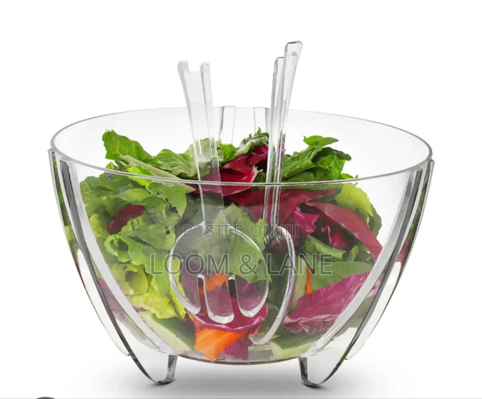 Prodyne Acrylic Salad Bowl With Servers