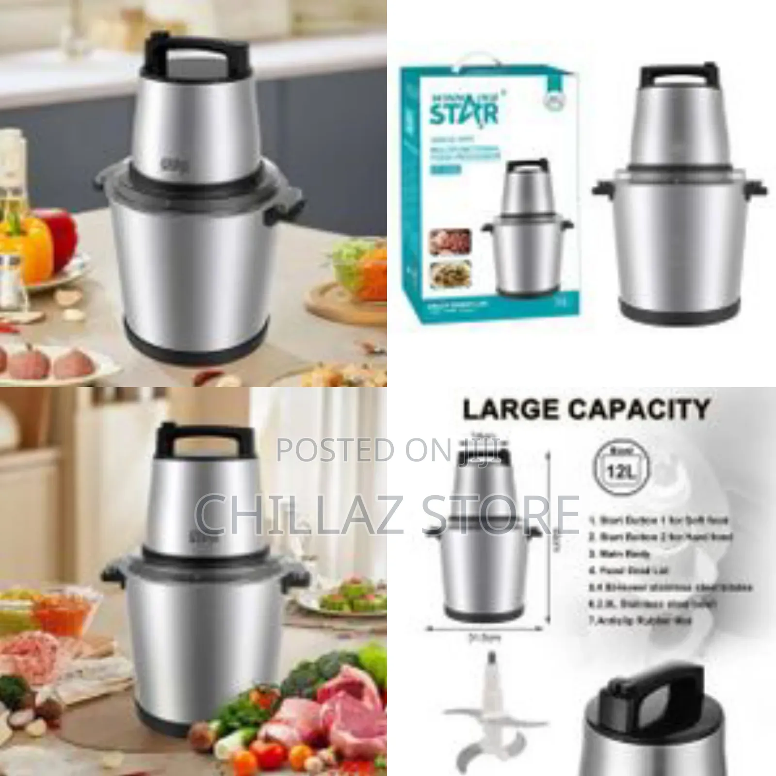 Winning Star 12 L Electric Home Food Chopper.