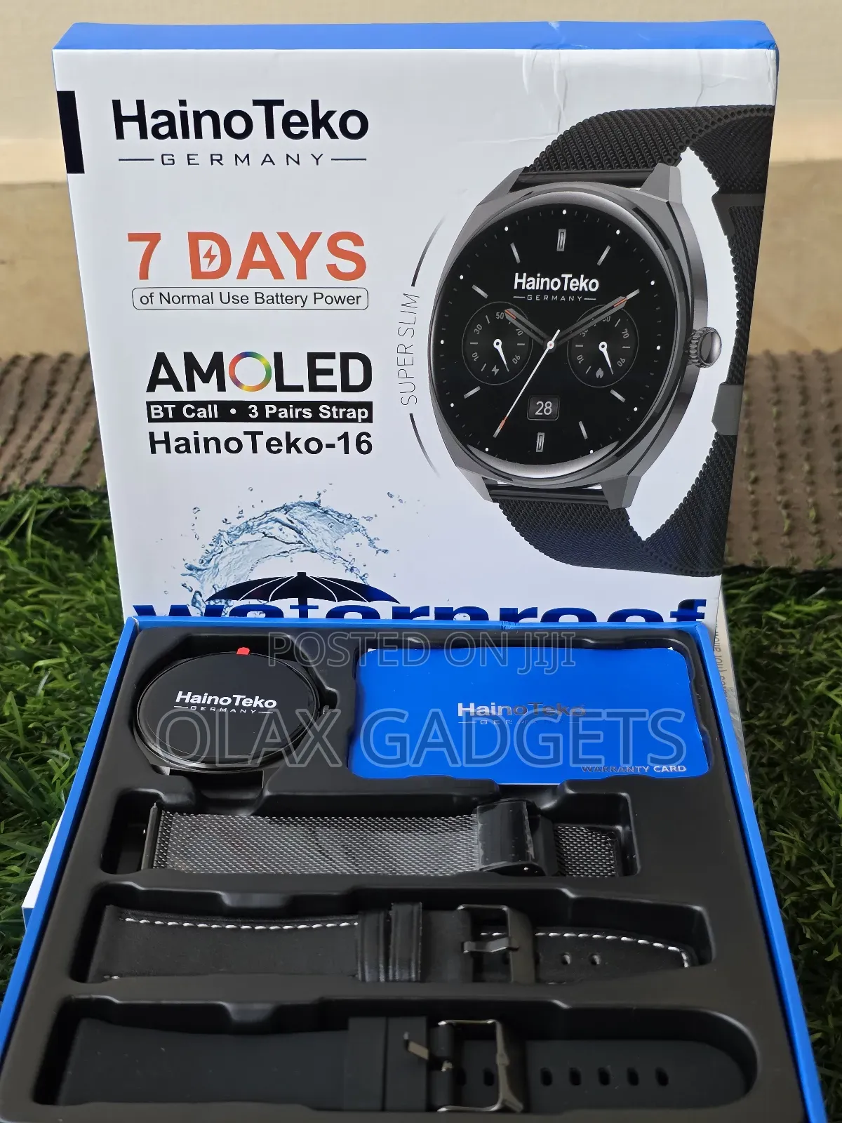 Hainoteko Hainoteko-16 Ultra Slim Waterproof Smart Watch With Amoled