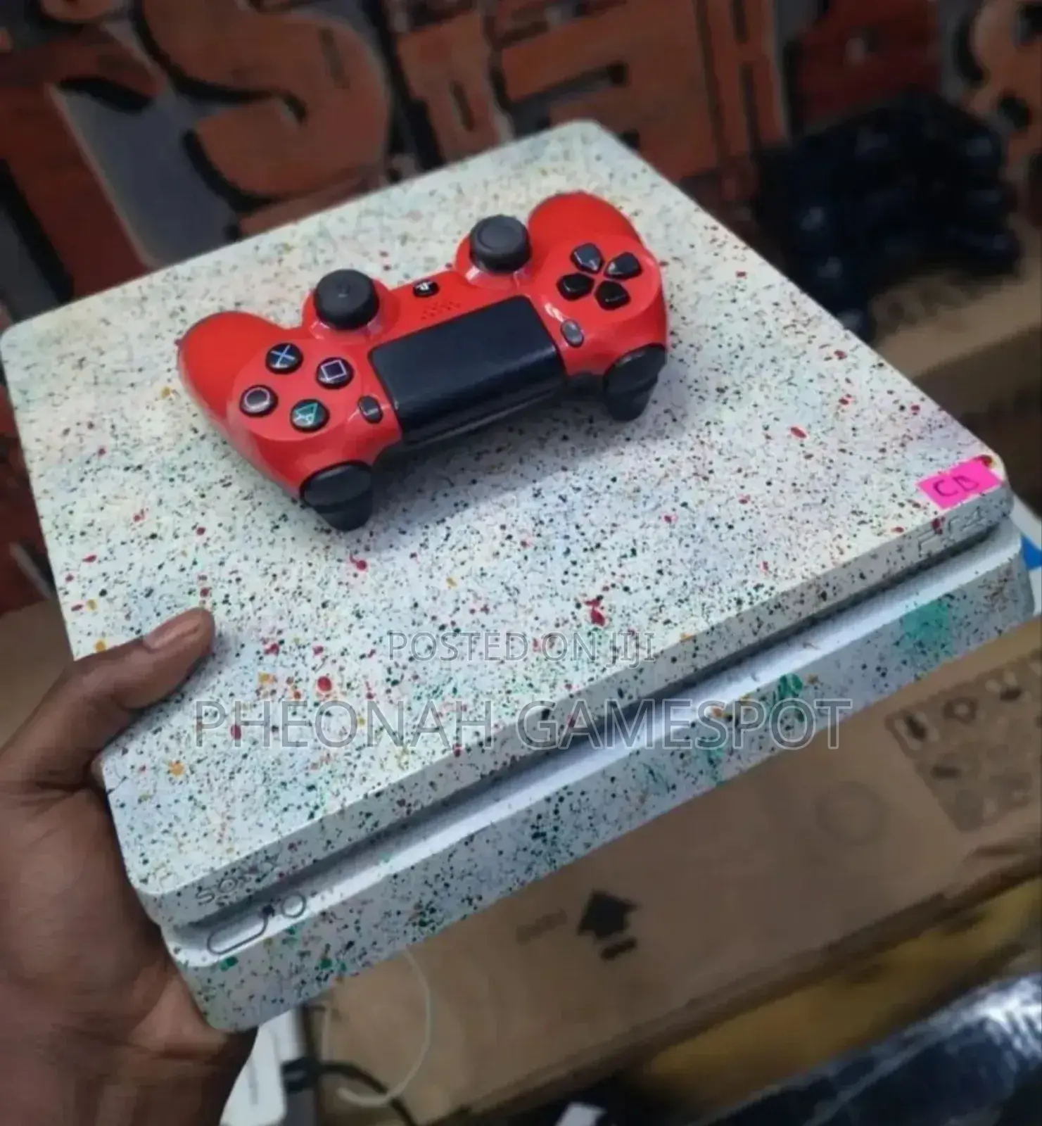 Ps4 Slim Console With a Massive 1tb Storage 25 Games and 2 Controllers