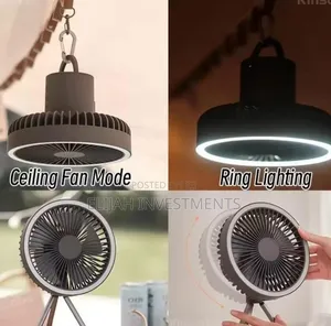 Multifunctional Outdoor Camping Fan With Led Lighting