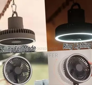 Multifunctional Outdoor Camping Fan With Led Lighting