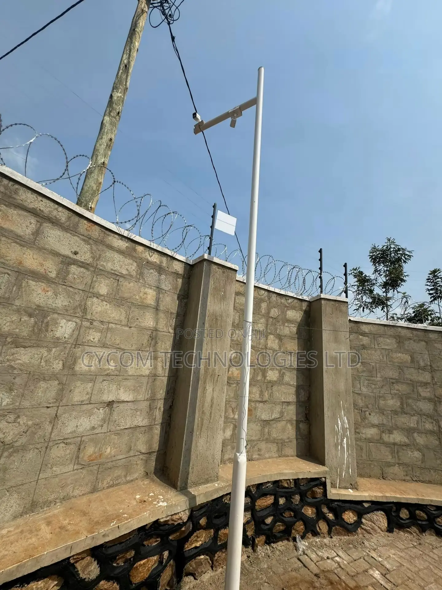 Electric Fence With CCTV Cameras